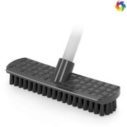 Щетка д/пола с черенком коротка щетина 22см.
