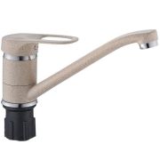 Смеситель д/кухни ЭВЕРЕСТ кер 40мм. В49-0259 с длиннным изливом, гайка (песочный)