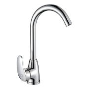 Смеситель д/кухни FLOE FK234-GS 40мм,на гайке с бок.руч.гиб.изл.