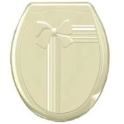 Сиденье д/унитаза пласт. «БАНТИК  КРЕМОВОЕ»