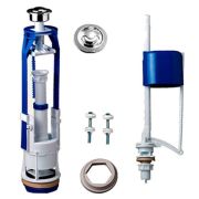 Комплект арматуры для унитаза Стоп-Слив с нижней подводкой кнопка АС-17.3М