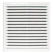 Решетка вентиляционная металл. 200*200 мм НОРА-М