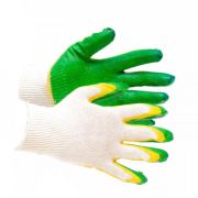 Перчатки трикотажные с 2-м латексным обливом /10шт/300/
