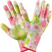 Перчатки нейлон резиновый облив «Цветочек» /12/