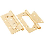 Петли комплект 100*75*2мм Золото без врезки 2шт ASSOL