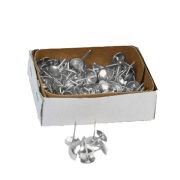 Гвоздь мебельный большой хром 100шт/100/