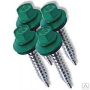Саморез кровельный RAL 6005 4,8 х 35 темн. зеленый/250/