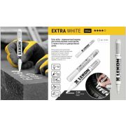 Маркер перманентный EXTRA WHITE 3мм белый/10/