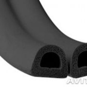 Уплотнитель д/ок/дв.  100м. D 9*8 мм черный