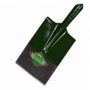 Лопата штыковая прямоугольная скребок «БРОНЯ» (зеленая) /12/