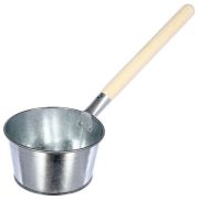 Ковш банный оцинк 1,5 л с деревянной ручкой
