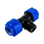 ПНД Тройник ц/ш/ц 20 х 3/4 х 20 наруж. резьба