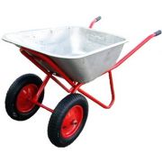 Тачка строительная 2-х колесная усиленная  4,80 х 8,ось 20мм  г/п 300кг, объем 110л.