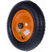 Колесо пневмо для тачки 3,25/3,00 -8 под ось 16мм. оранжевое