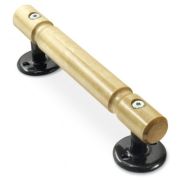 Ручка скоба «ВИНТАЖ»  РС 200 круглая деревянная