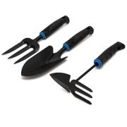 Набор садово-огородный пластик 3 предмета GEOLIA (совок, рыхлитель-мотыжка, вилка)