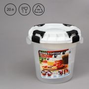 Бочка пласт. с гнётом и герметичной крышкой пищевая 20л.(для засолки)