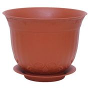 Кашпо «Ангара» с поддоном 7,0 л. терракотовый