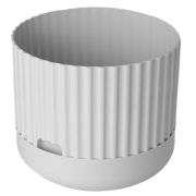 Кашпо для цветов с поддоном ЭФФЕКТ 4,5л. серый