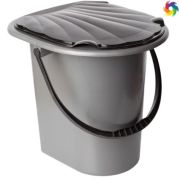 Ведро-туалет 17л. серое /Башкирия/