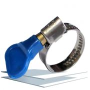 Хомут нерж, диаметр 20-32 мм, Бабочка/50шт/