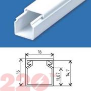 Кабель-канал ПВХ 15 х 15, 2м./40шт/