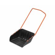 Движок для снега на колёсиках «Таран» 680 х 630мм. пластмас. с металл ручкой Черный/5/