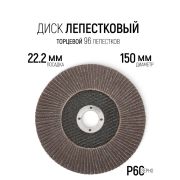 Круг лепест.торц., Р 60, 150 х 22 мм /10/
