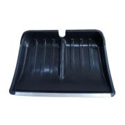 Лопата снег пл. «Зима №5» 480*350 мм. с оц./пл. Б/Ч. черная D-30мм