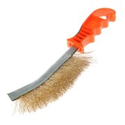 Щетка металлическая с пластмассовой ручкой