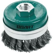 Щетка для УШМ ВОЛАТ Усиленная «чашка»100 мм. крученая метал. проволока М14 /Hobbi/