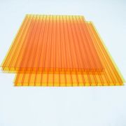 Сотовый поликарбонат 2100 х 6000 х 4,0мм. ОРАНЖЕВЫЙ /500гр/м2/
