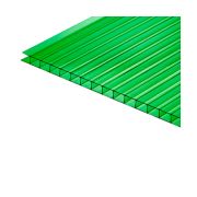 Сотовый поликарбонат 2100 х 6000 х 6,0мм. ЗЕЛЕНЫЙ /860гр/м2/