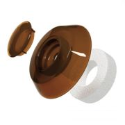 Термошайба с прокладкой для сотового поликарбоната бронза 40мм 25шт/упак