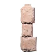 Угол к фасадн. панели наружный КАМЕНЬ КРУПНЫЙ ТЕРРАКОТОВЫЙ, FineBer /10/