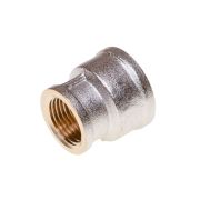 Муфта переходник 1/2-3/4 Г/Г Латунь/Никель «AQUALINK», шт