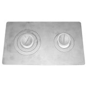 Плита цельная 2-х конфор. 710 х 410 х 10/18мм без ребер /Иркутск/