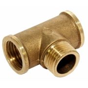 Тройник мет 3/4 Г/Ш/Г Латунь/Никель«Agulink», шт