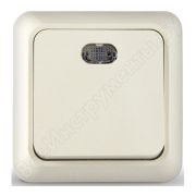 Выключатель Юпитер 1кл с подсв о/у О0121