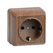 Розетка Универсал Олимп бук с/з о/у