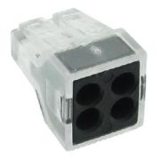 Колодка клеммная СМК 104, 4-отверстия 1,0 - 2,5 мм2 /100/