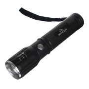 Фонарь LED 13см металл,черный 3AAA