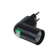 Патрон-Вилка Е27 с Выкл,угловой