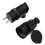 Вилка+Розетка Влагозащ. 16А