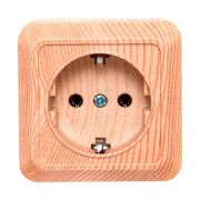 Розетка Универсал Олимп Сосна с/з о/у