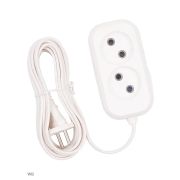 Удлинитель JETT 2-х местный 7м ПВС 2*0,75 6А б/з