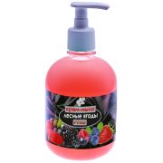 Мыло жидкое «РУНО Крем-мыло» Лесные ягоды 0,5 л. с дозатором/12/